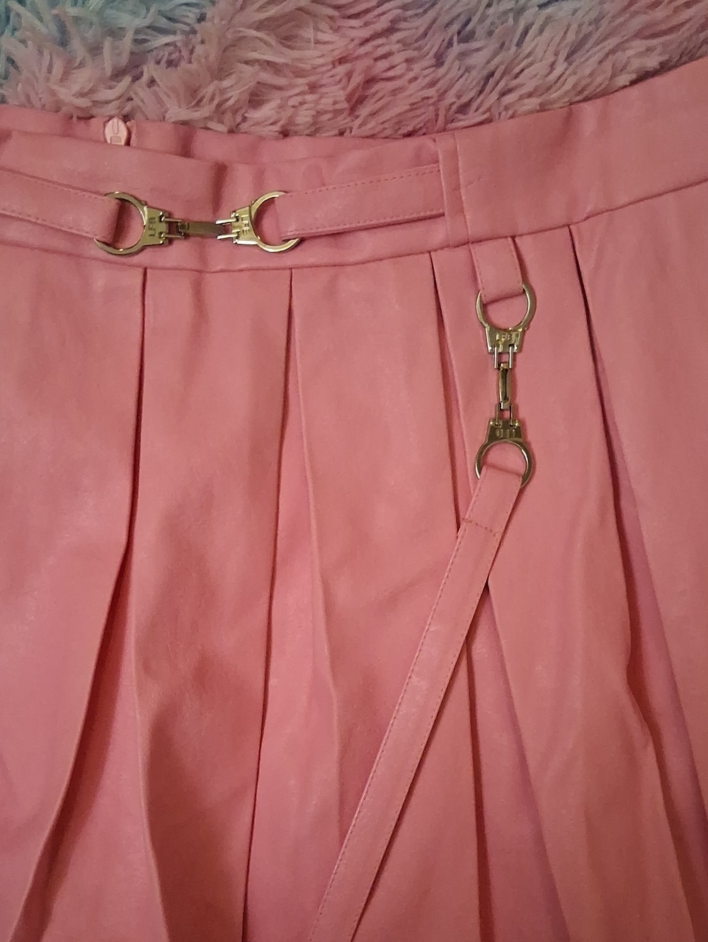 Little For Big Cute Pink Pleated Skirt